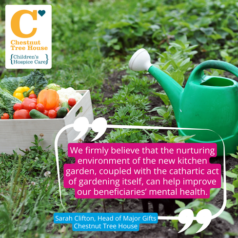 Greenfingers Charity to create Kitchen Garden  at Chestnut Tree House