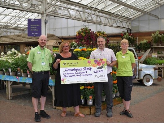 Haskins raise funds for Greenfingers